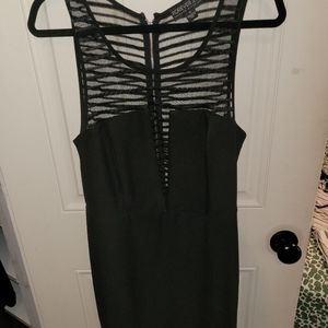 Semi formal black shear dress